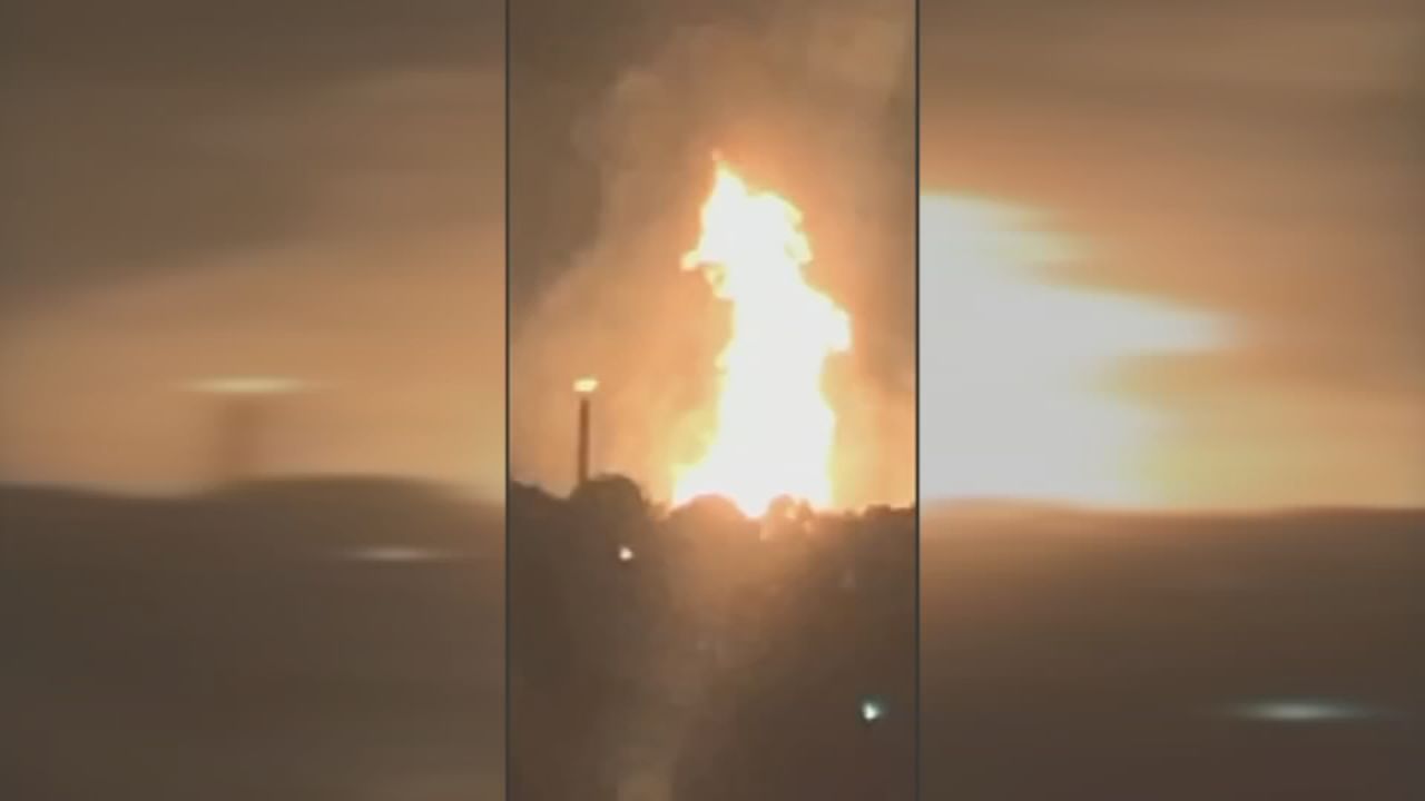 Gas Line Explosion Flames Lincoln County - 8-1-19